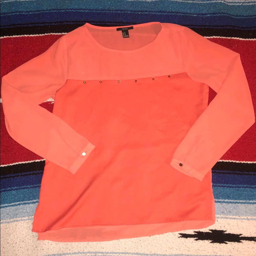 Studded Peach Blouse
